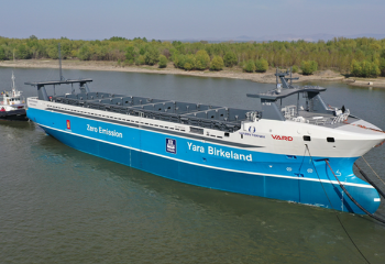 World’s first autonomous, 7MWh electric cargo ship to make voyage with zero crew onboard